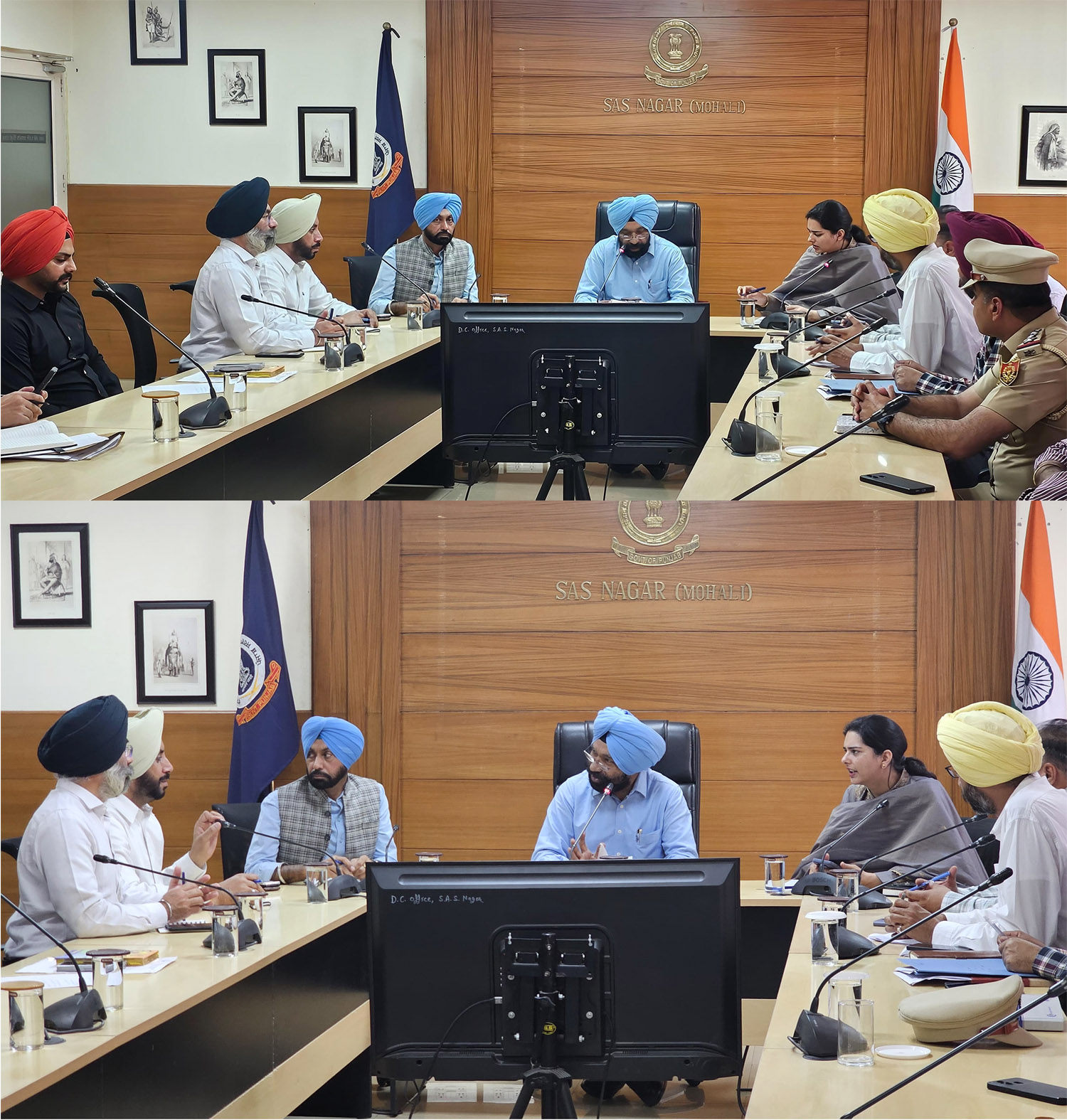 MLA Dr. Charanjit Singh held a meeting with the district administration for development works and solution of problems of villages falling in Kharar sub-division of Chamkaur Sahib